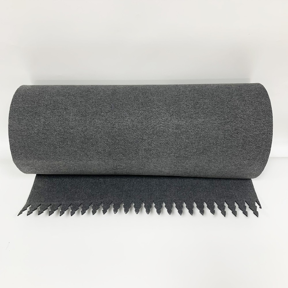毛氈輸送帶(dài)防穿刺防刮傷裁斷機台灰色(sè)單雙麵毛氈透氣耐切(qiē)割傳送帶