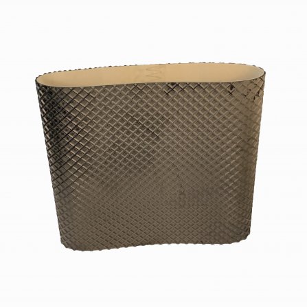 黑(hēi)色菱形方格鑽石紋(wén)網格防滑耐(nài)磨花紋傳送砂光機木工PVC輸送皮帶